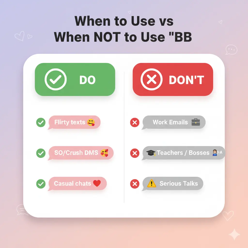 When to Use and When Not to Use “BB”