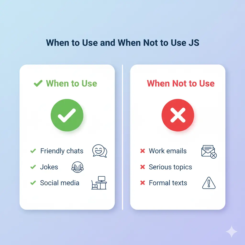 When to Use and When Not to Use JS
