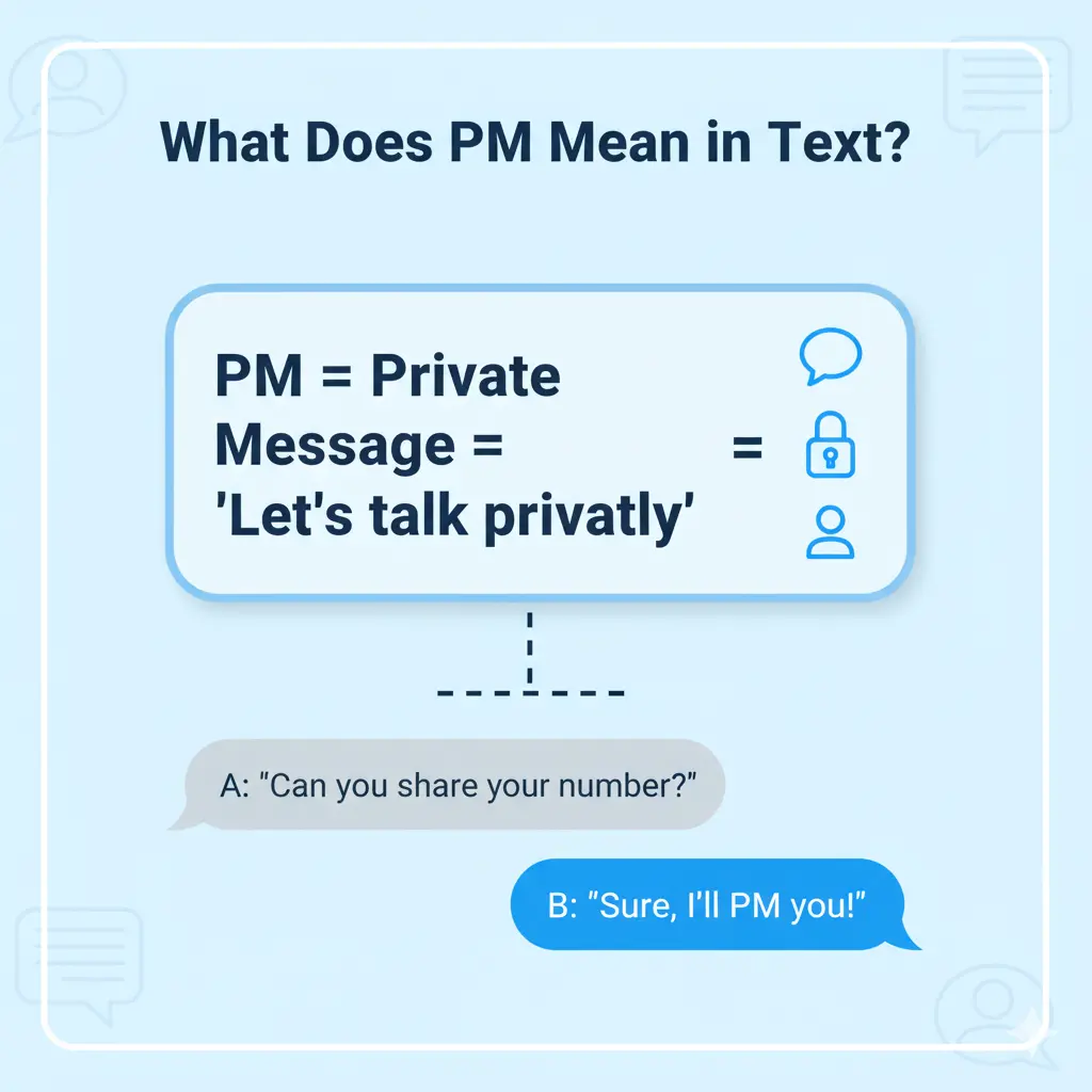 What Does PM Mean in Text?