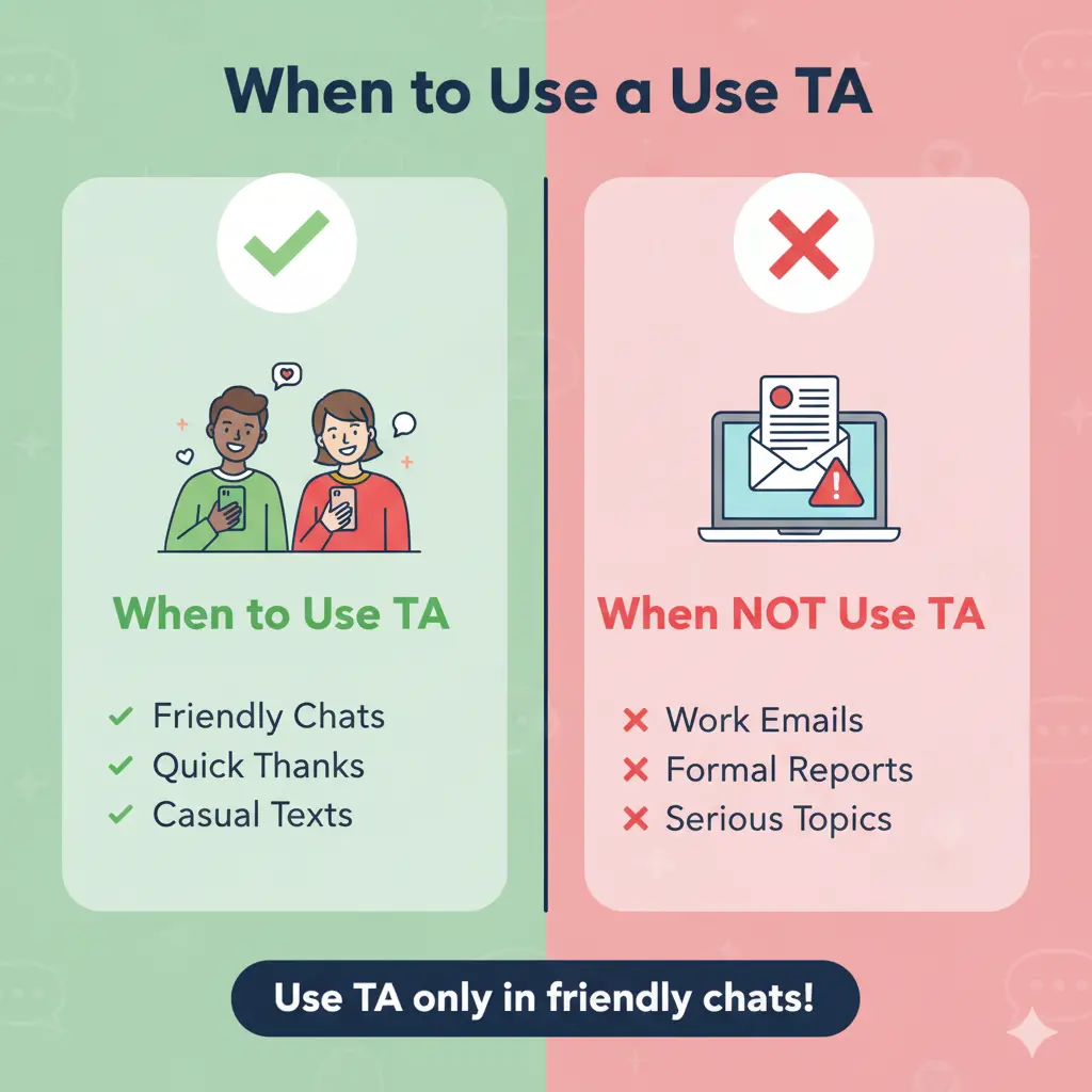 When to Use and When Not to Use “TA”