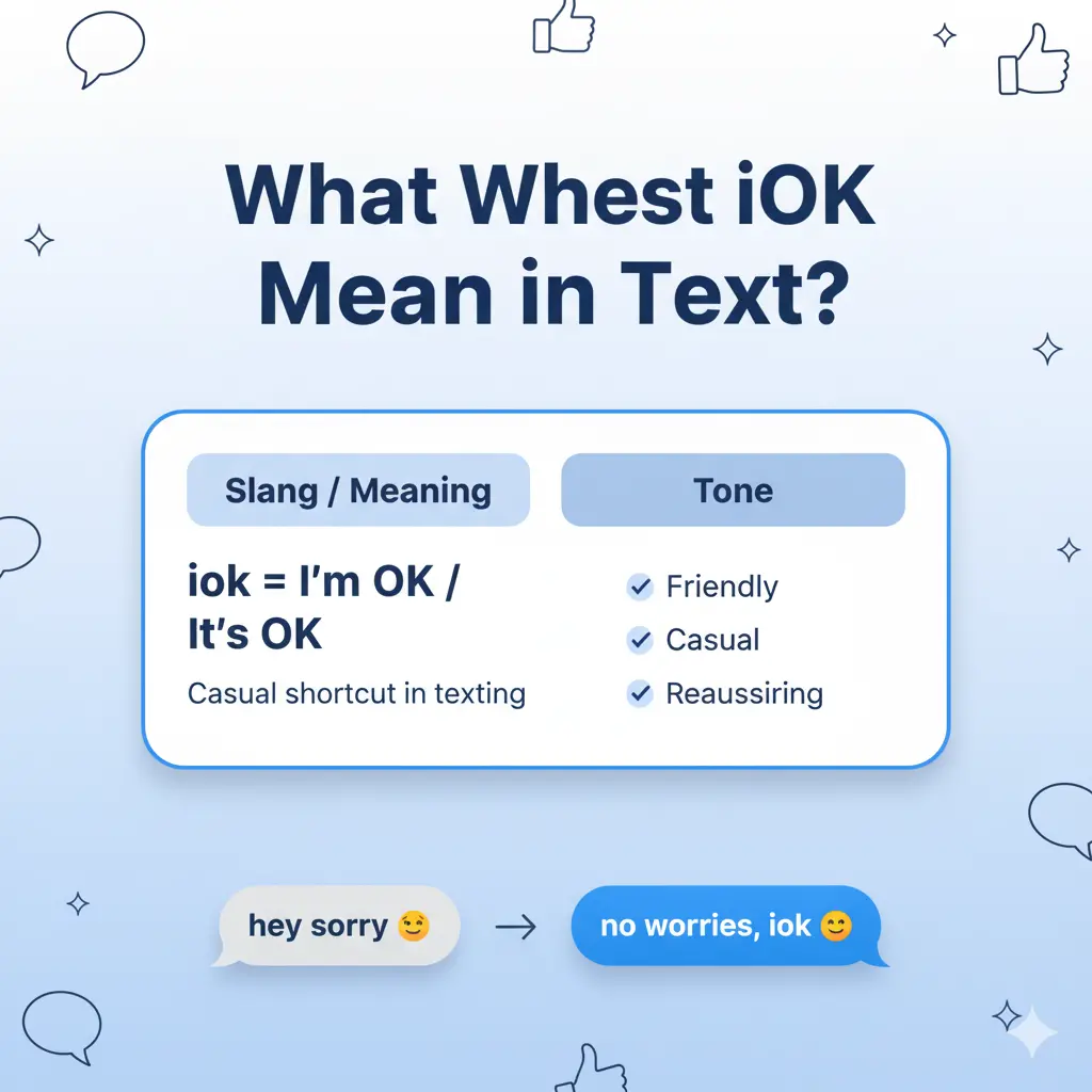 What Does iok Mean in Text?