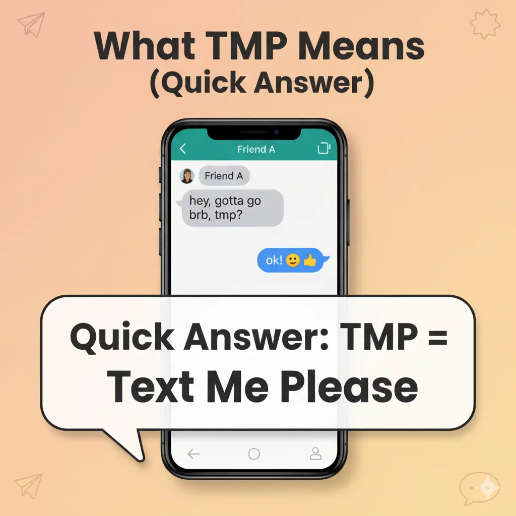 What Does TMP Mean in Text?