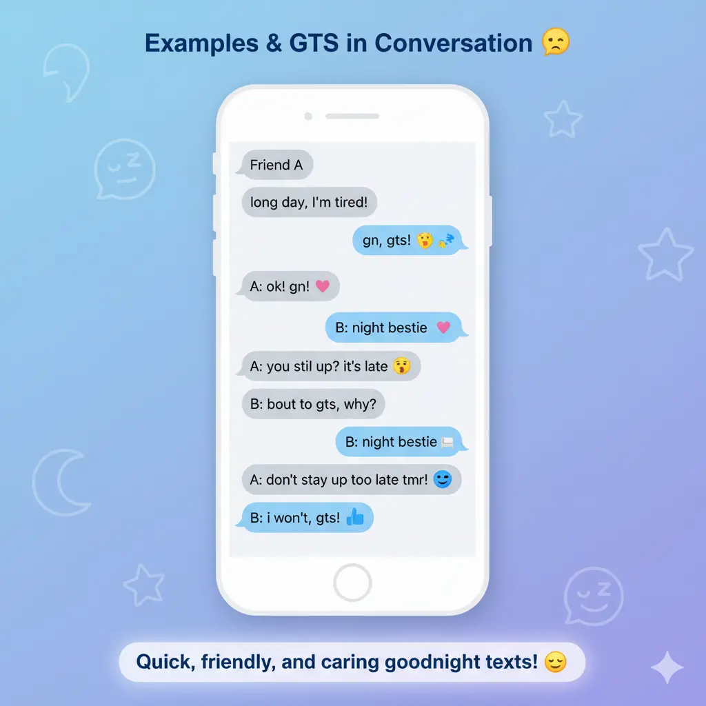 Examples of GTS in Conversation