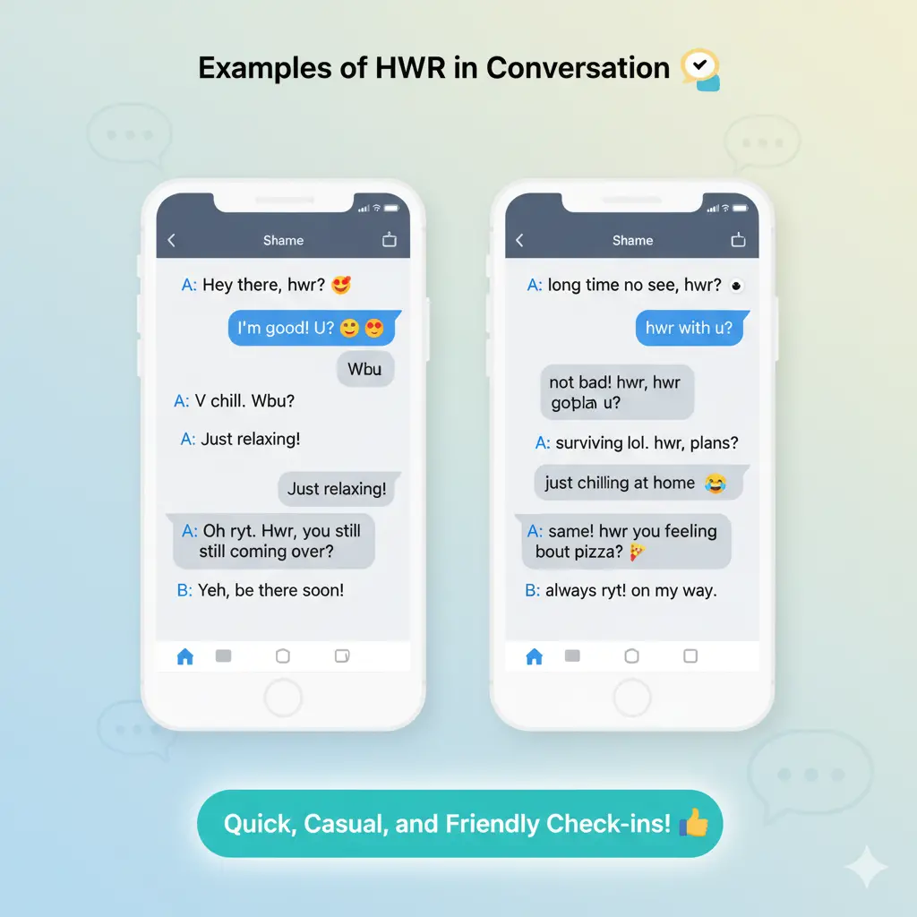 Examples of HWR in Conversation