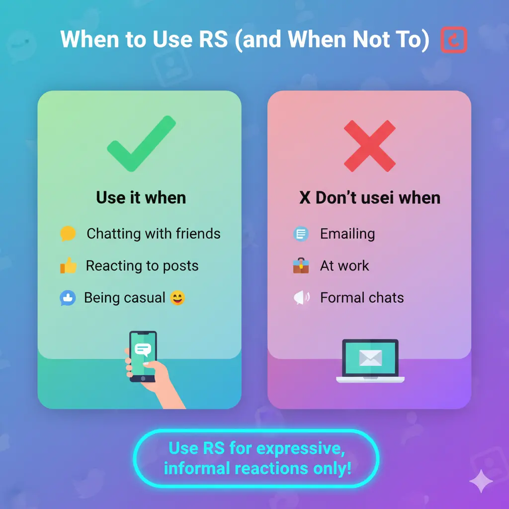 When to Use and When Not to Use RS