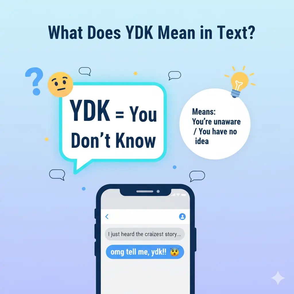 What Does YDK Mean in Text?