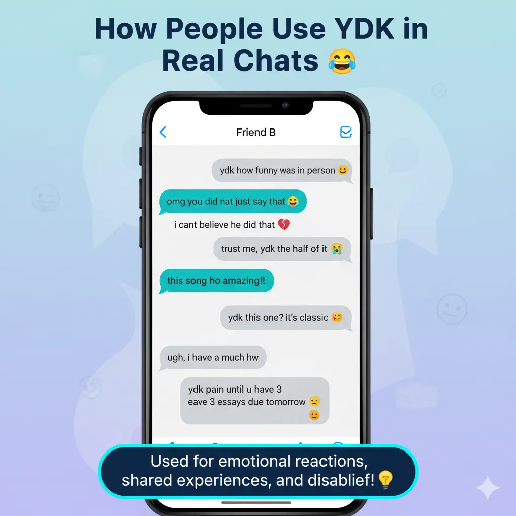 Examples of YDK in Conversation