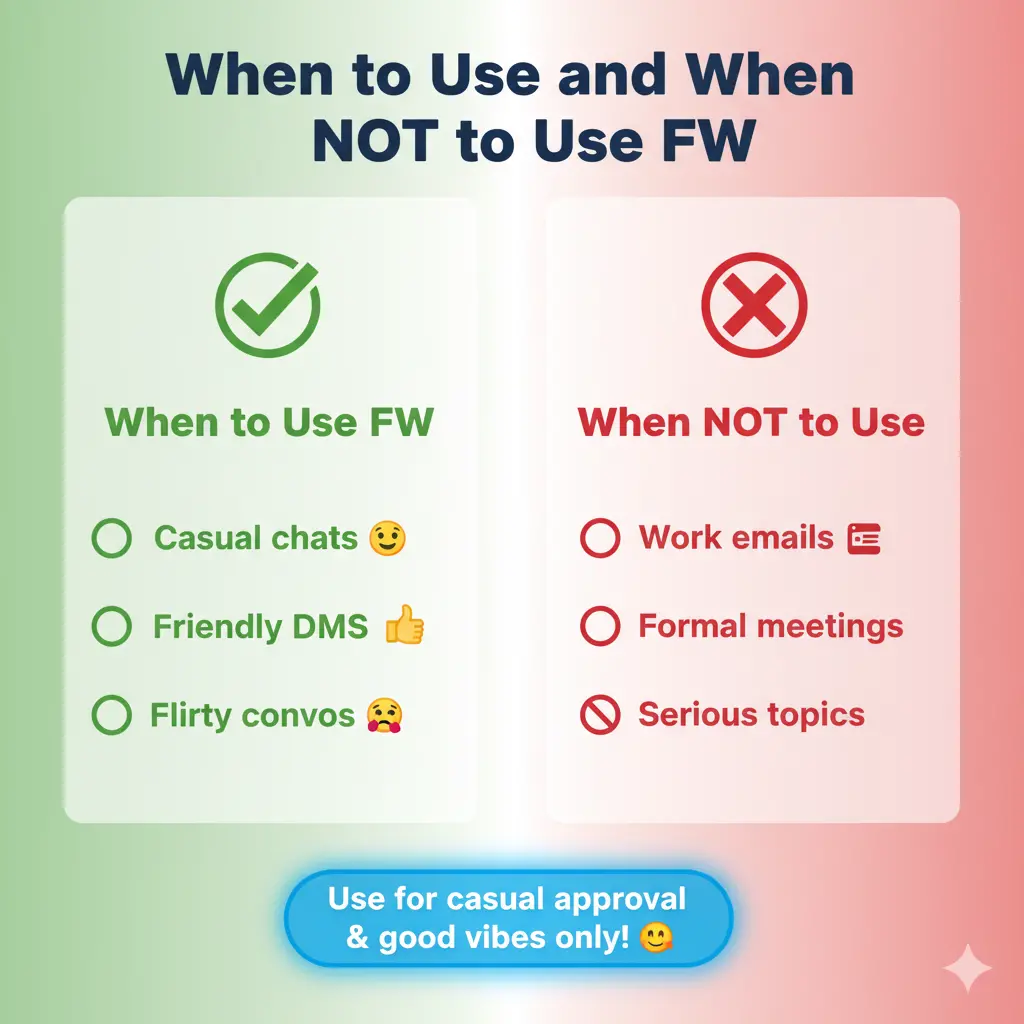 When to Use and When Not to Use FW