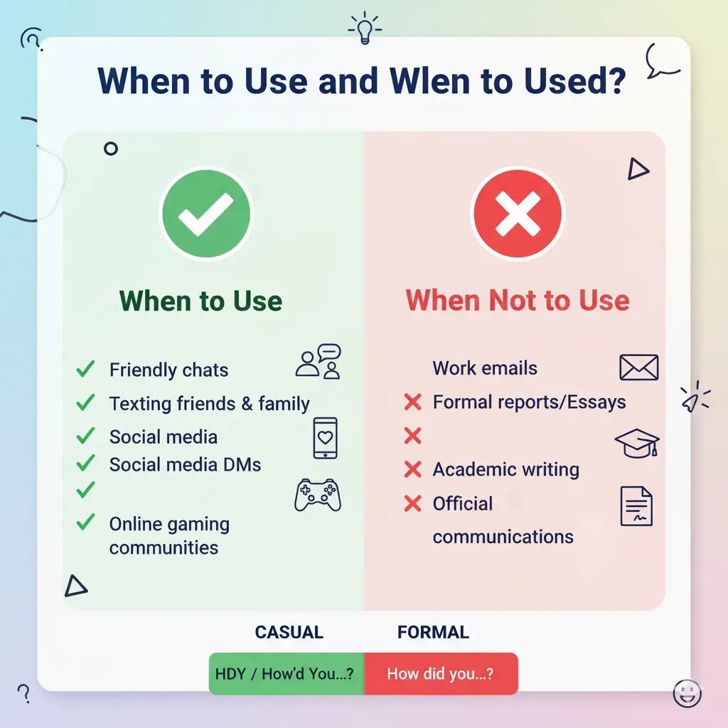 When to Use and When Not to Use HDY