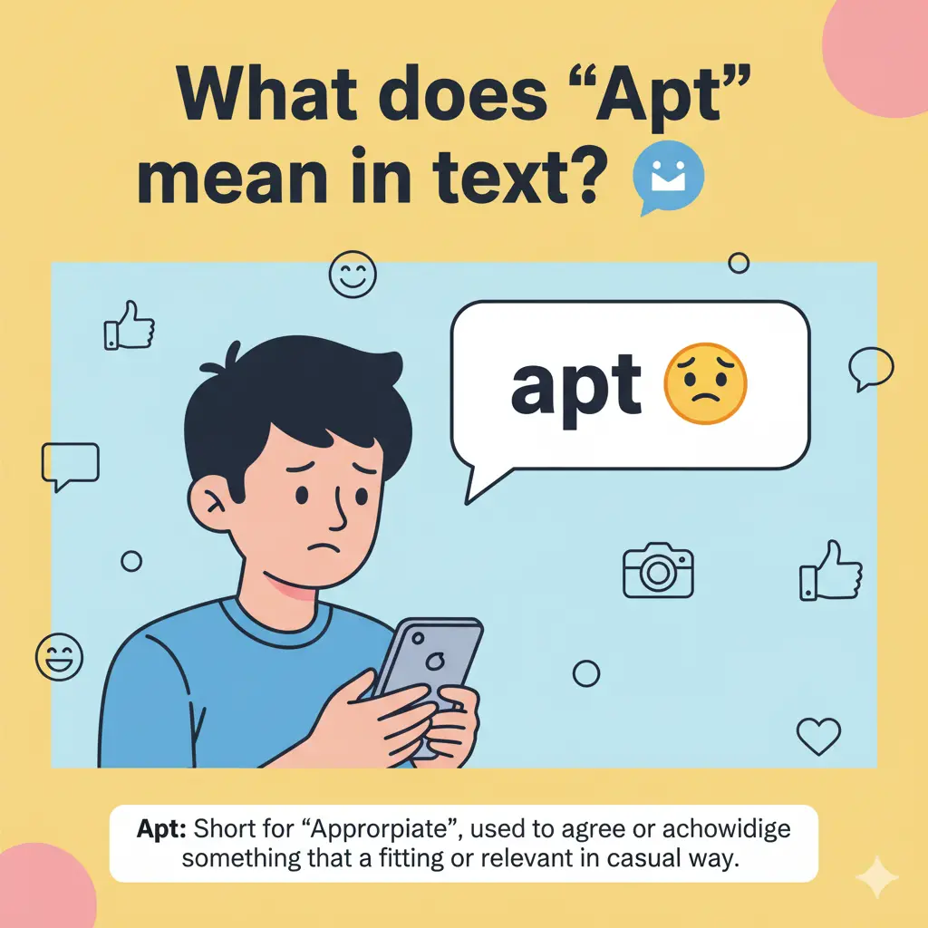 What Does Apt Mean in Text?