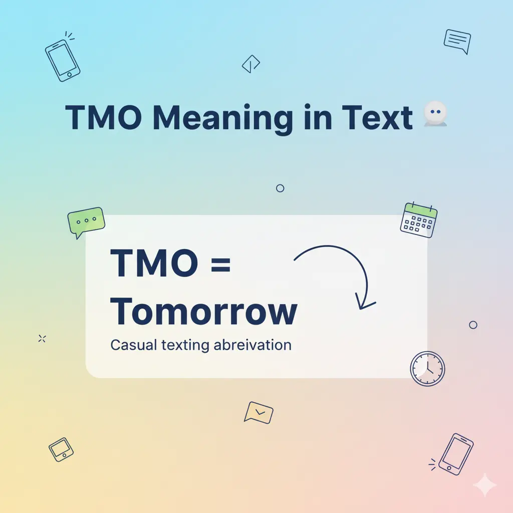 TMO Meaning in Text