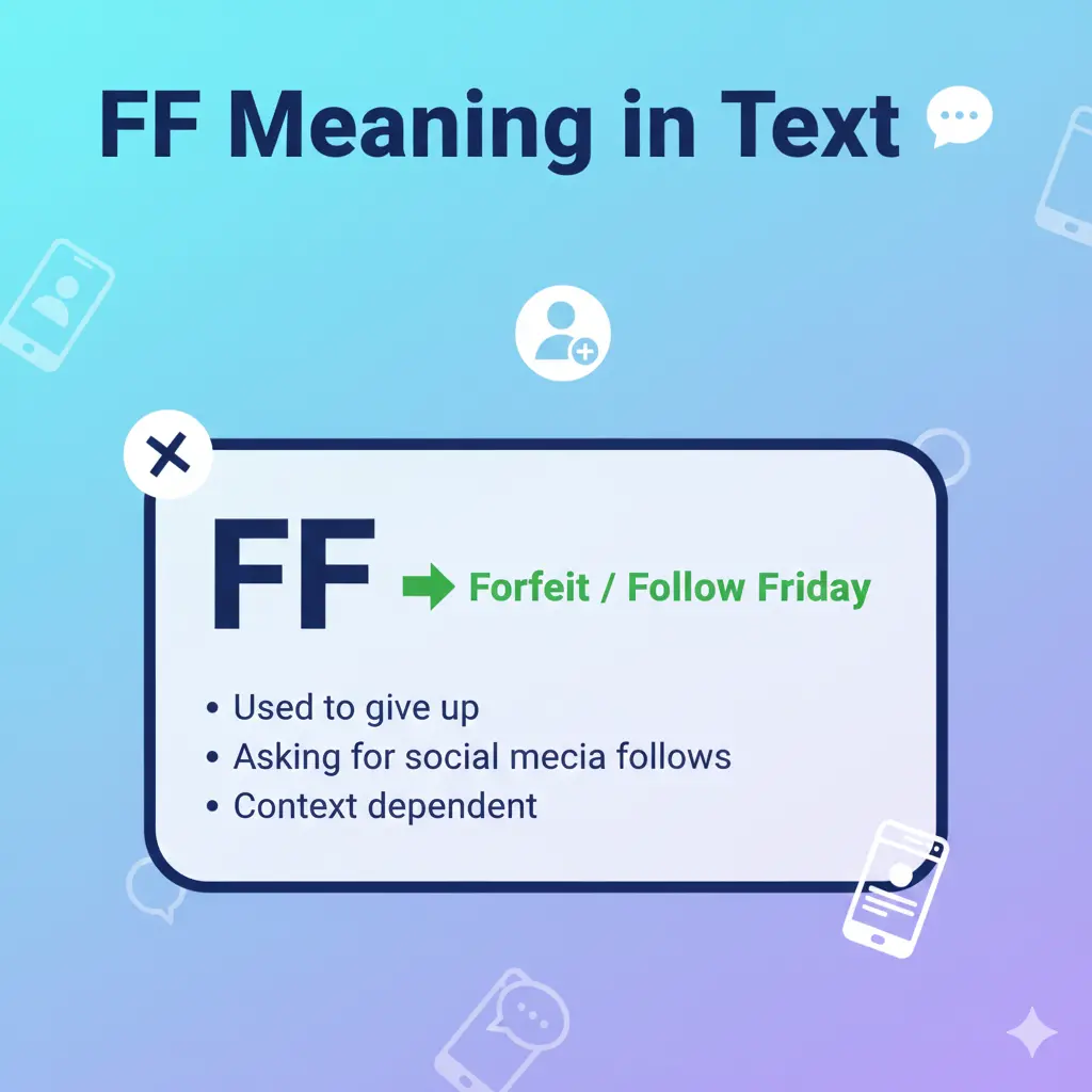 FF Meaning in Text
