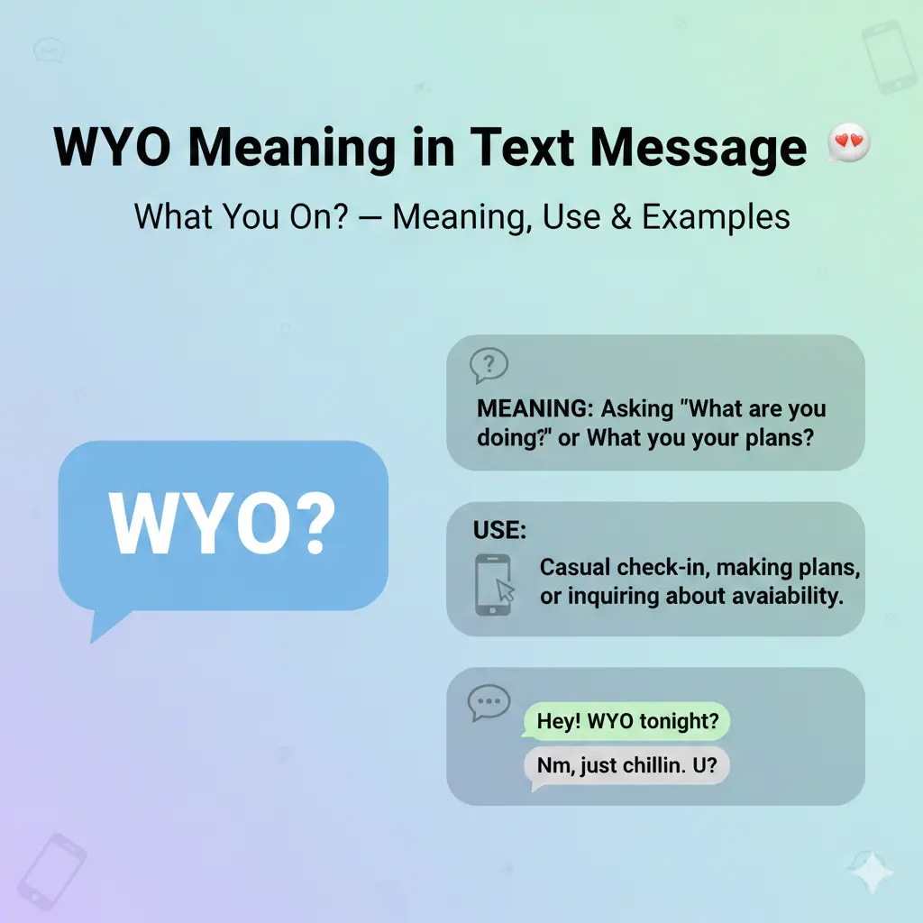 WYO Meaning in Text Message