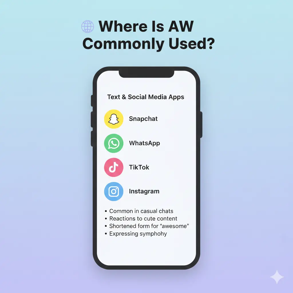 Where Is “Aw” Commonly Used?
