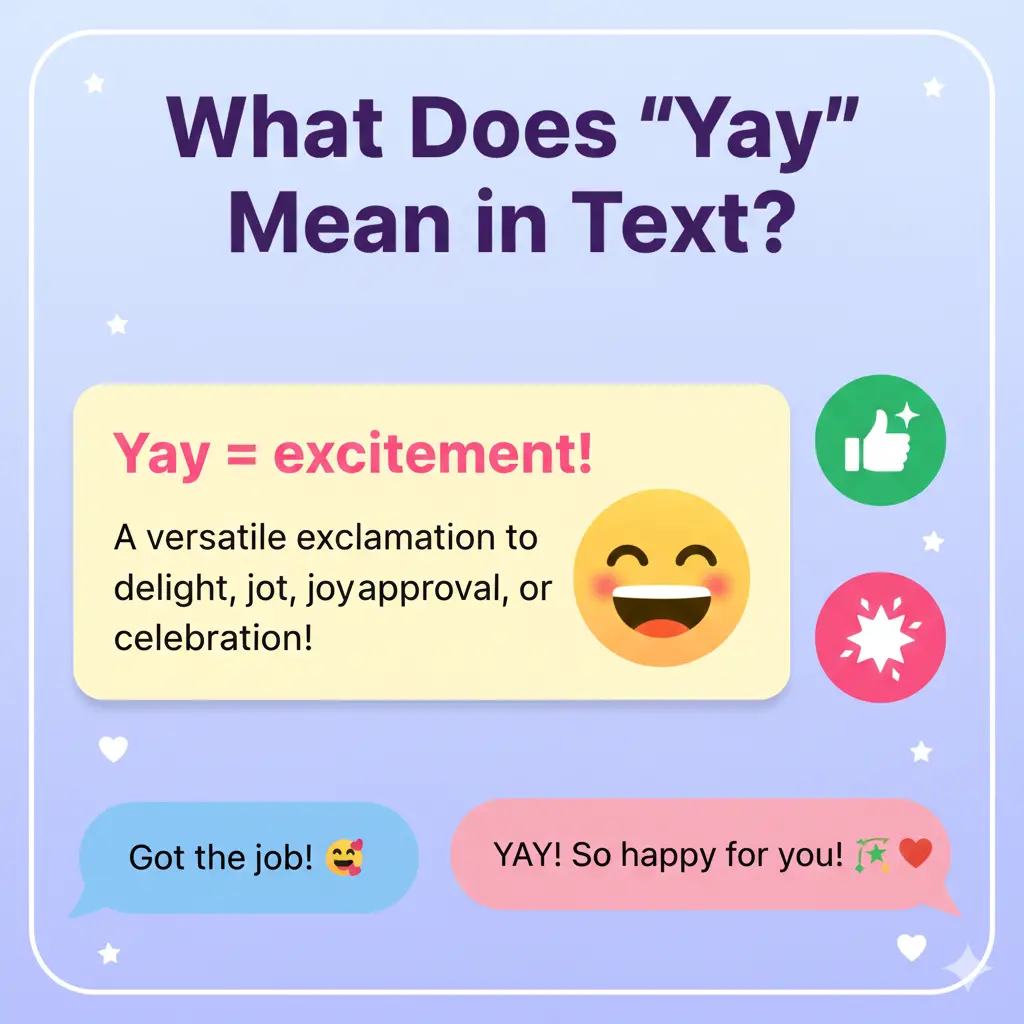 What Does “Yay” Mean in Text?
