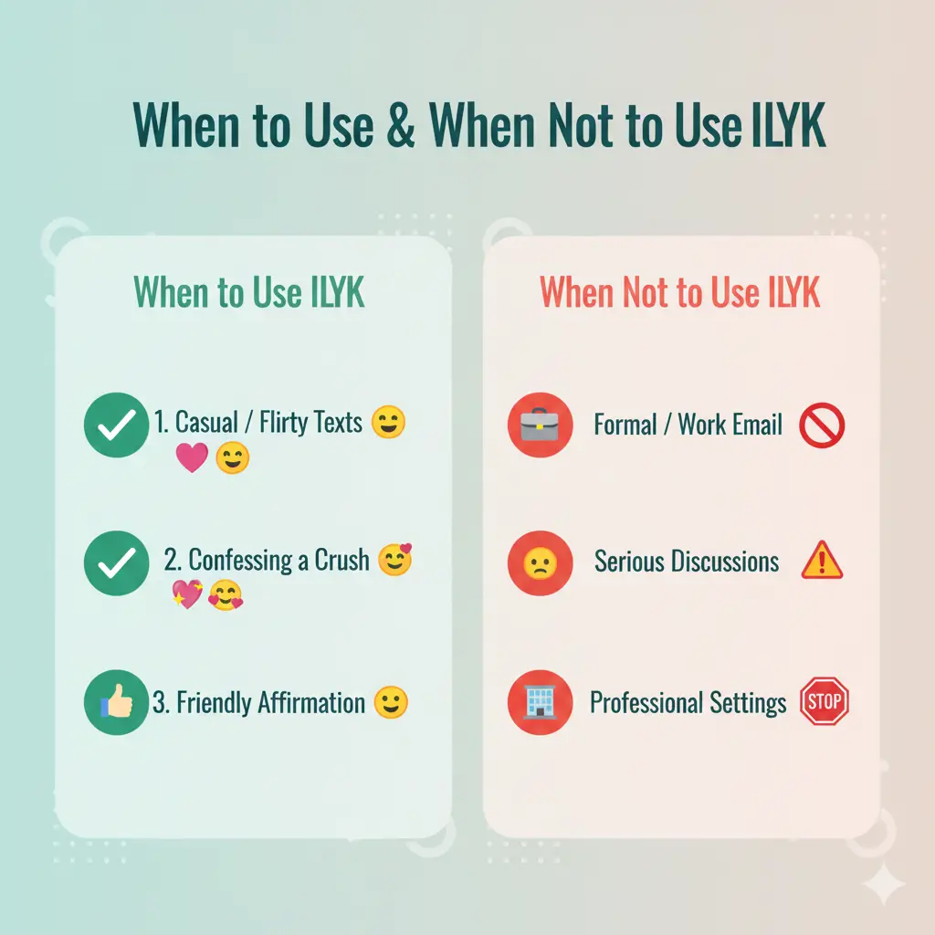 When to Use and When Not to Use ILYK