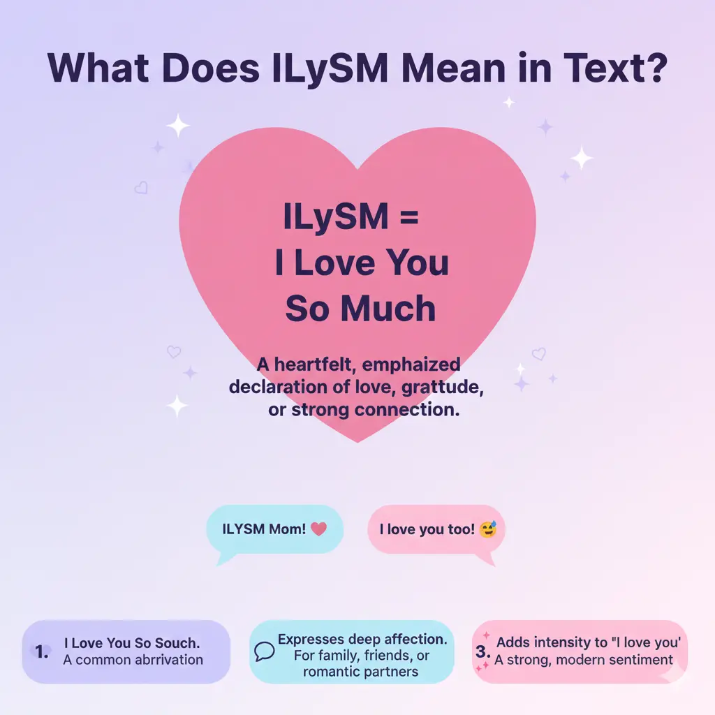 What Does ILySM Mean in Text?
