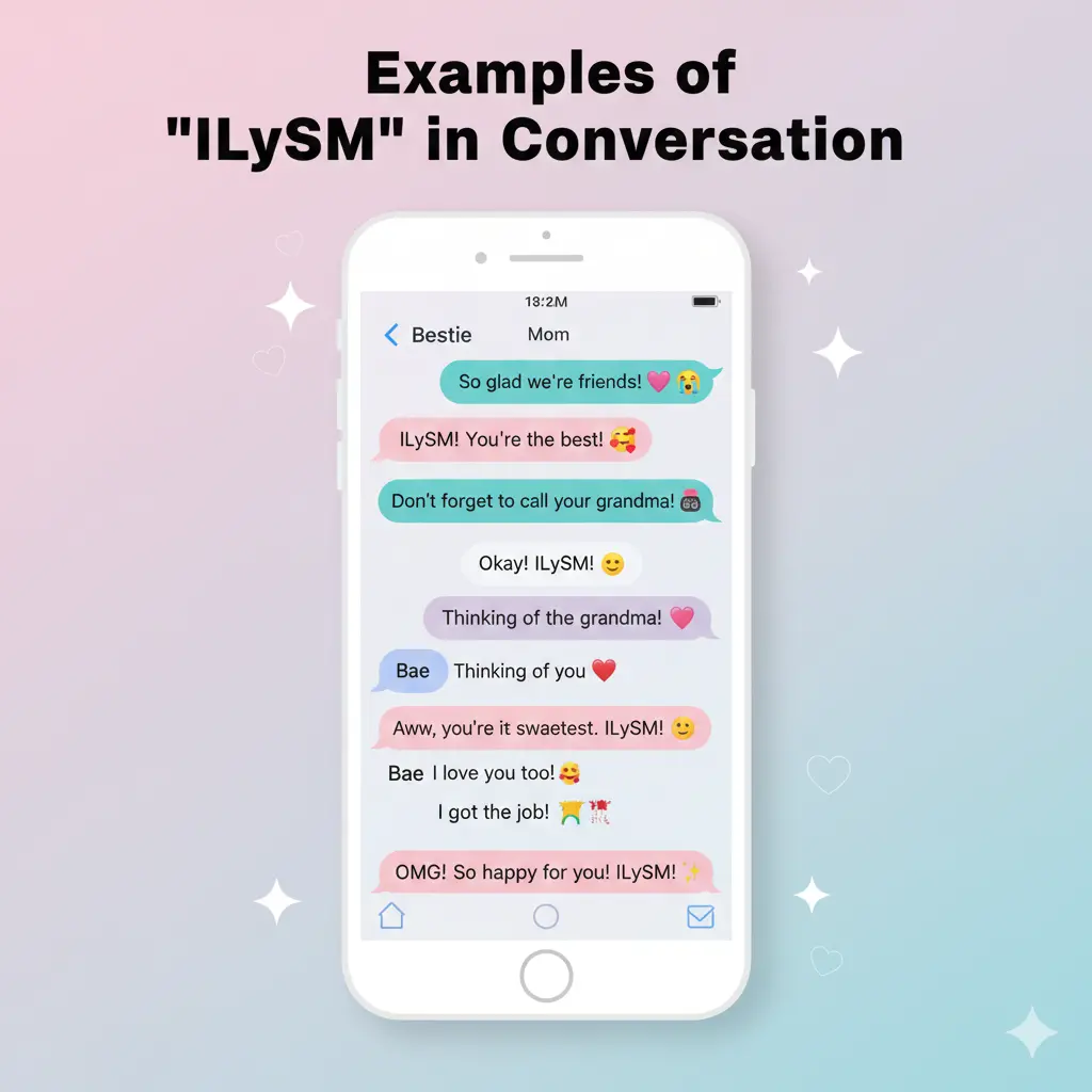 Examples of ILySM in Conversation