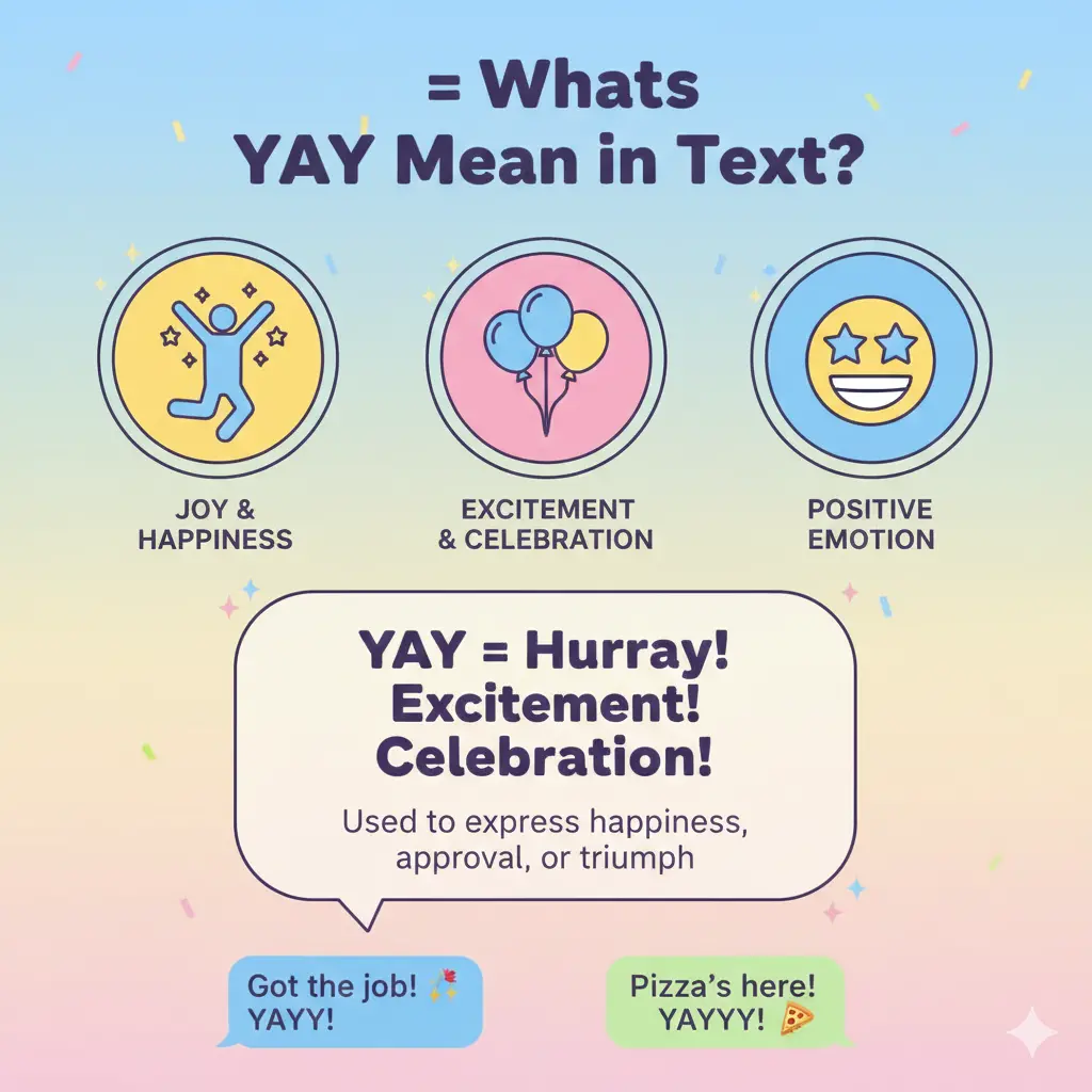 What Does “Yay” Mean in Text?