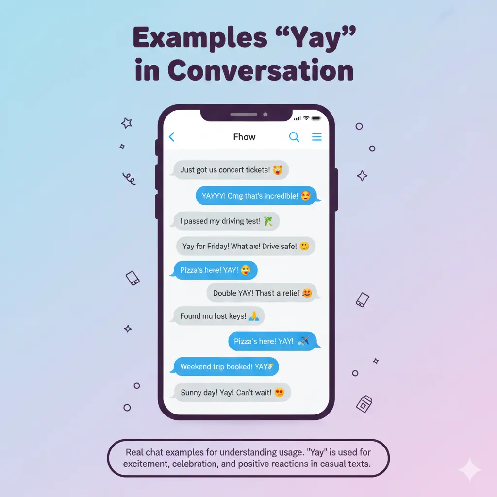 Examples of “Yay” in Conversation
