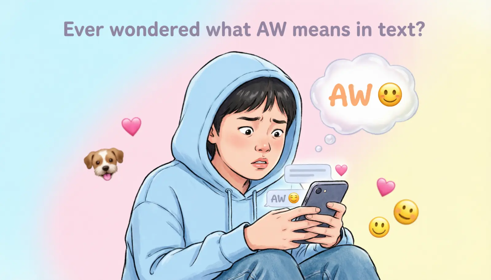 AW Meaning in Text
