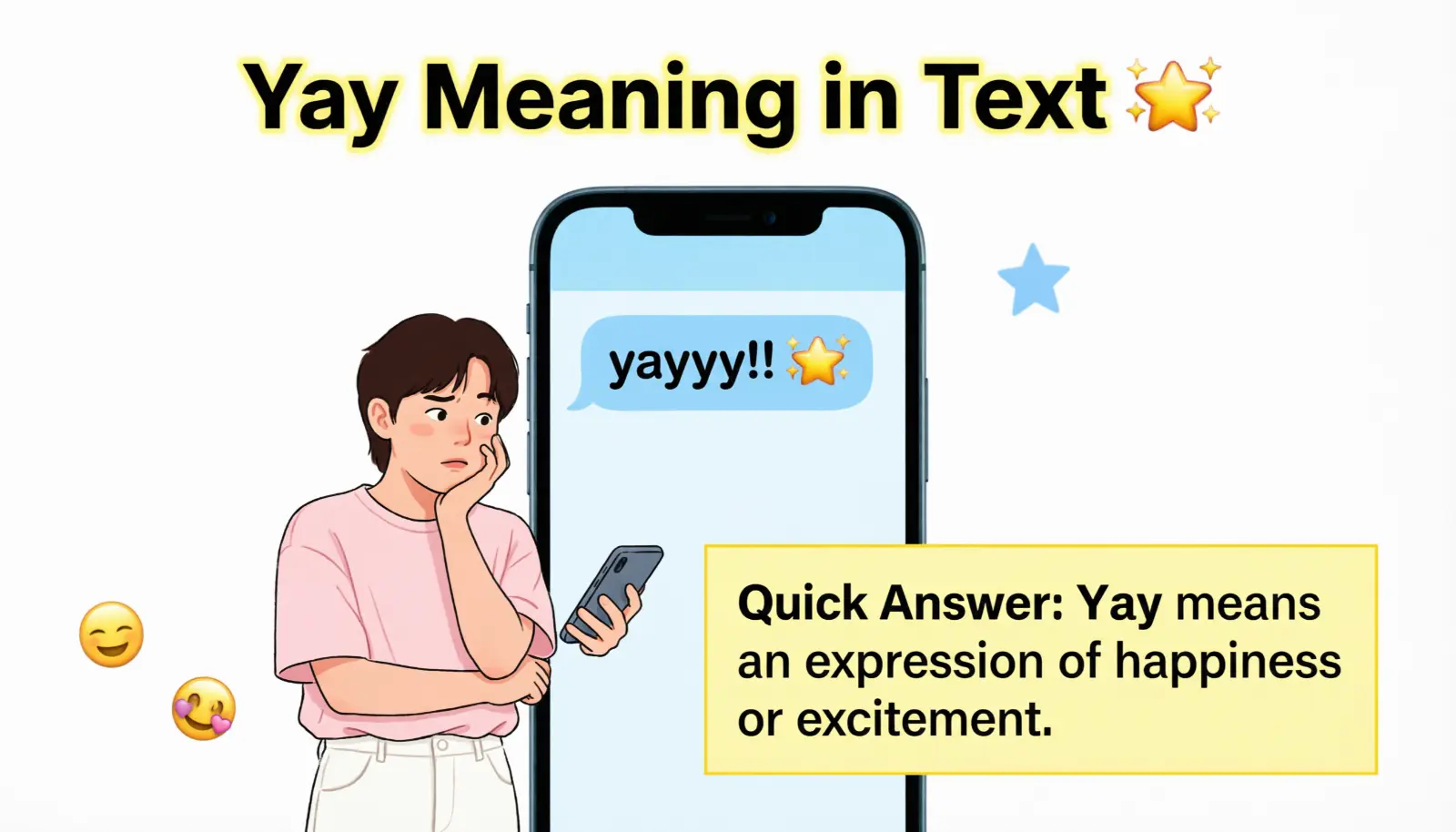 Yay Meaning in Text