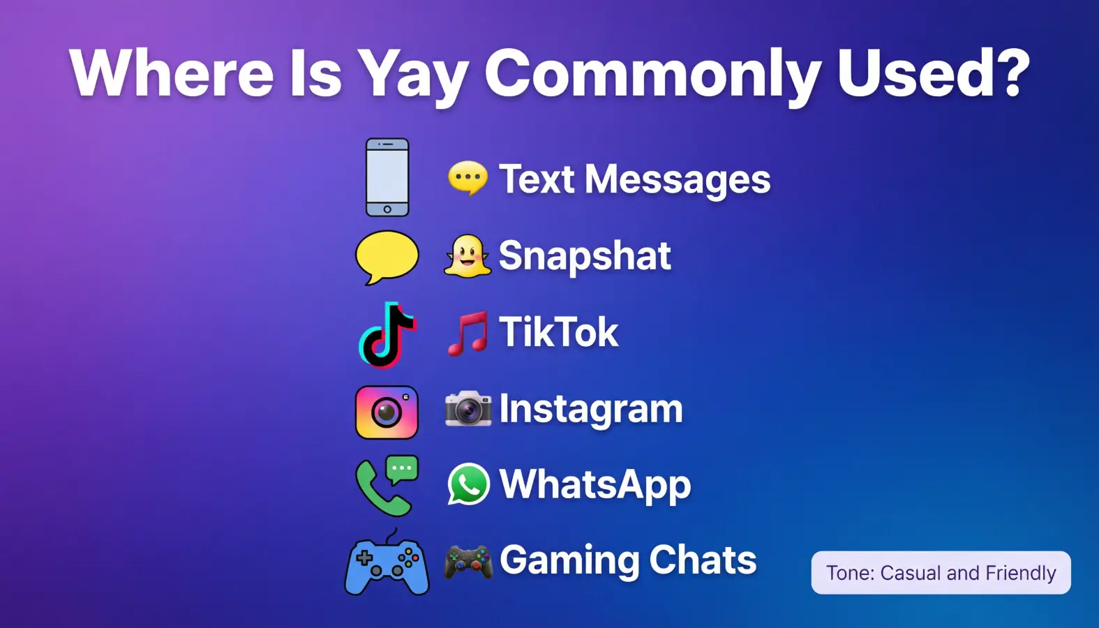 Where Is Yay Commonly Used?