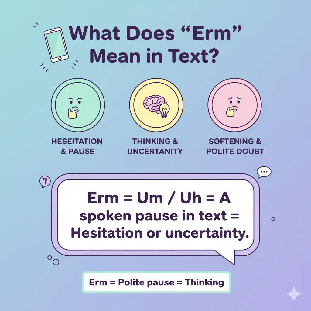 What Does “erm” Mean in Text?
