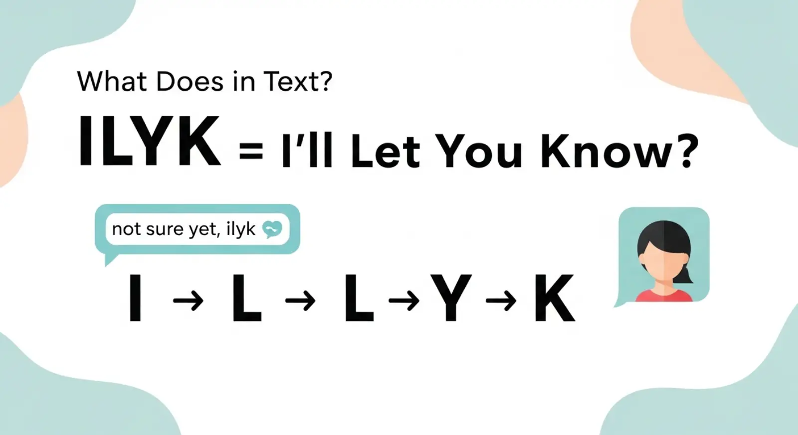 What Does ILYK Mean in Text?