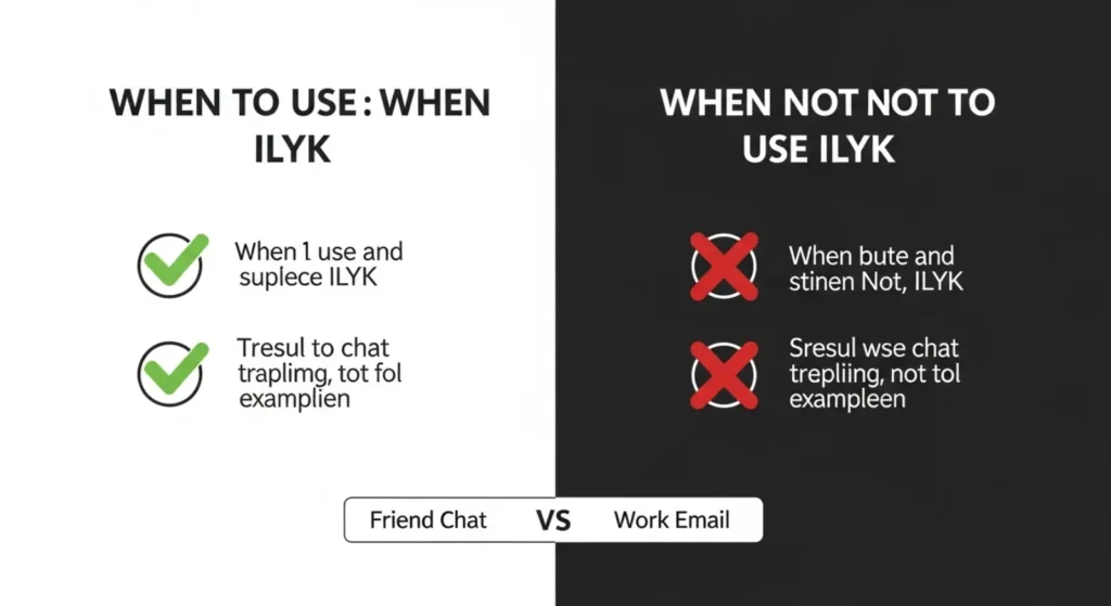 When to Use and When Not to Use ILYK