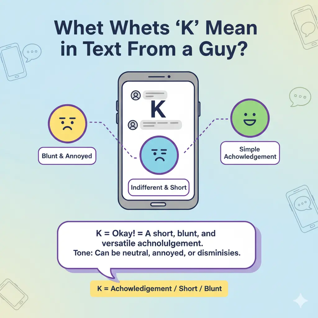 What Does “K” Mean in Text From a Guy?