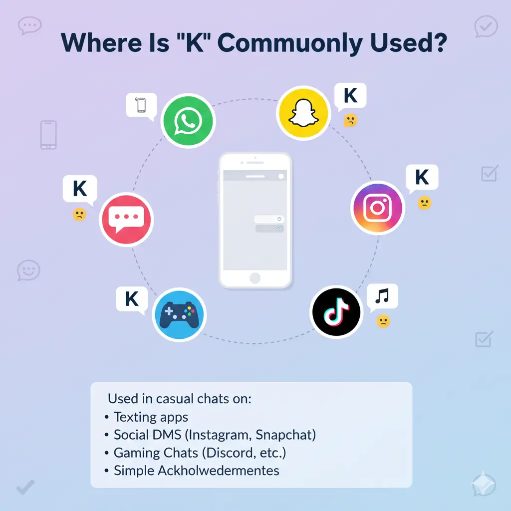 Where Is “K” Commonly Used?
