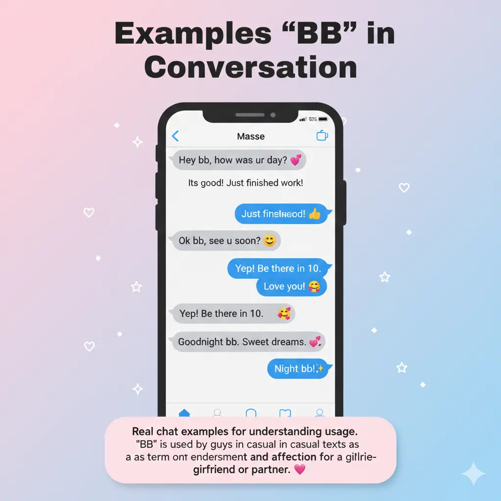 Examples of "BB" in Conversation