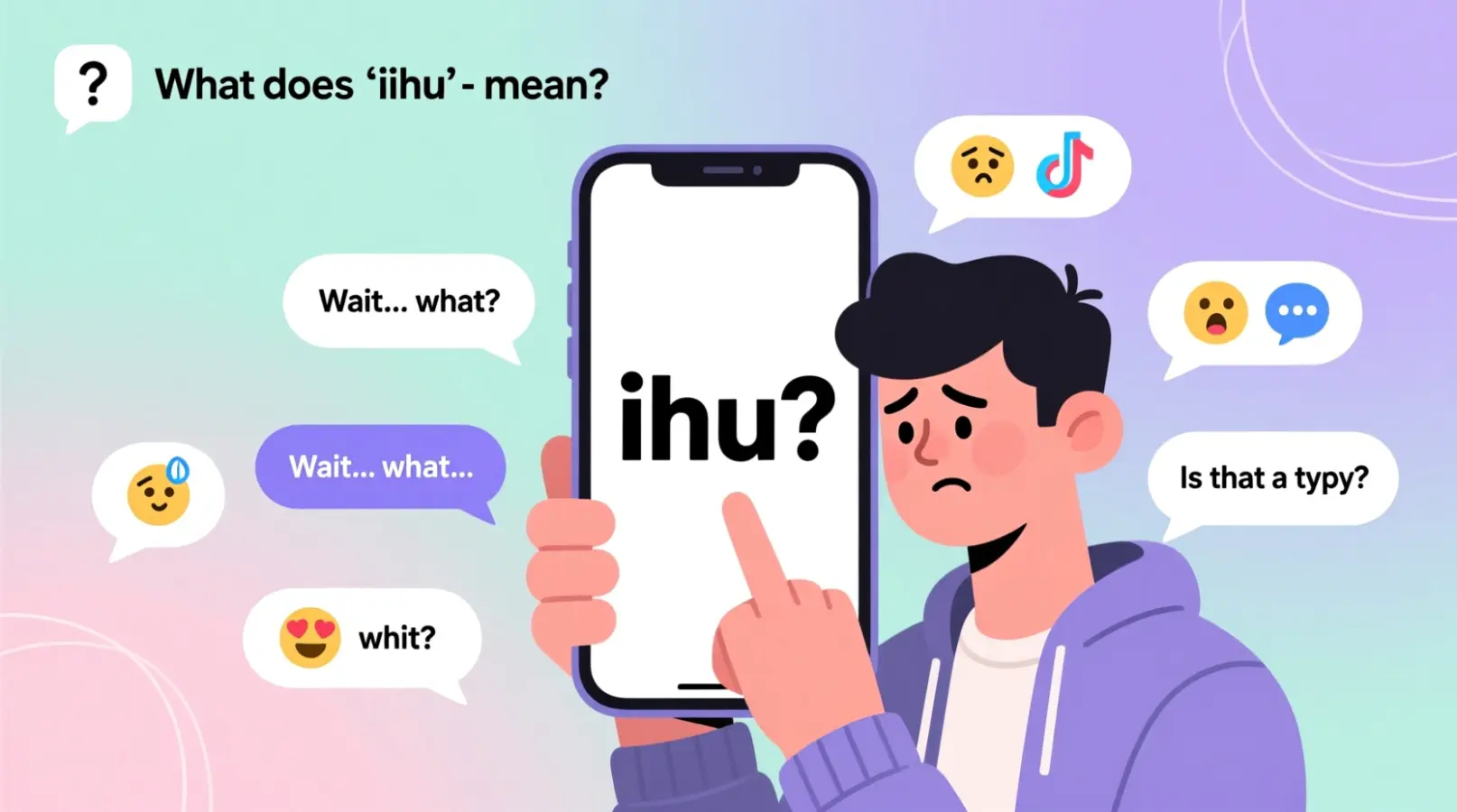 ihu meaning in text