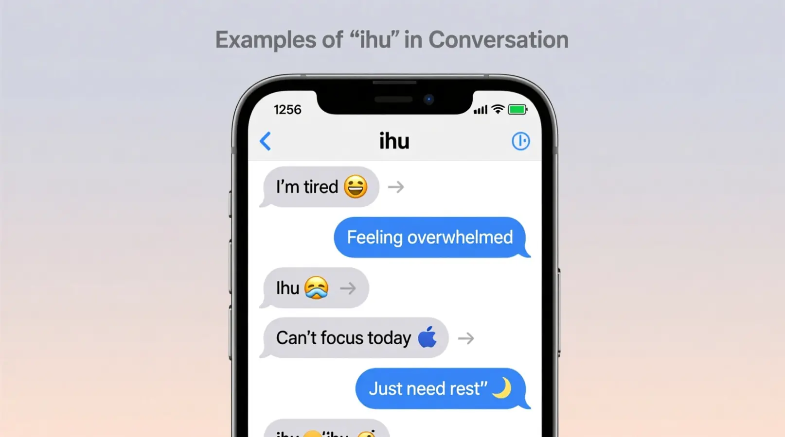 Examples of ihu in Conversation