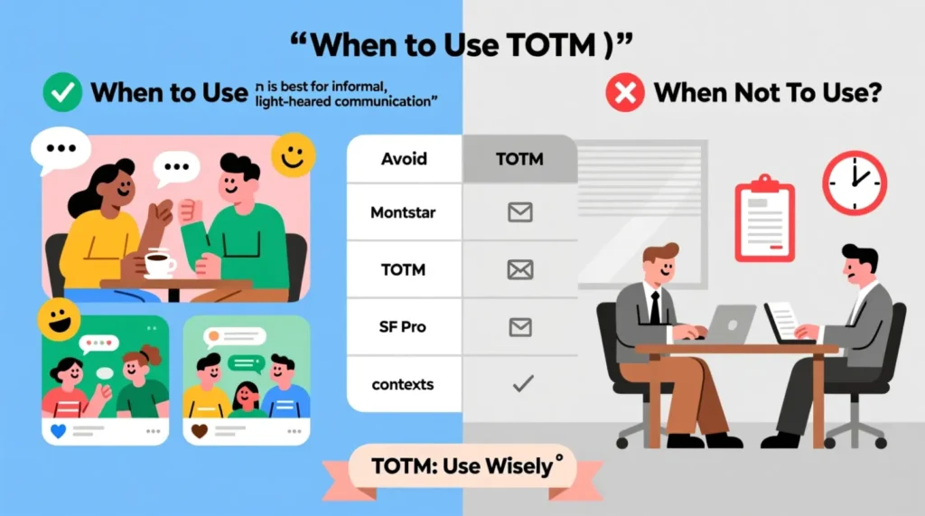 When to Use and When Not to Use TOTM