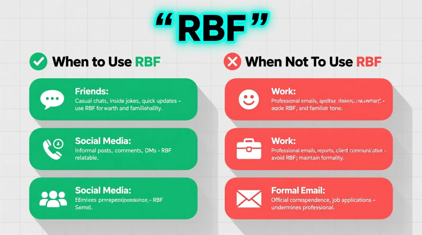 When to Use and When Not to Use rbf