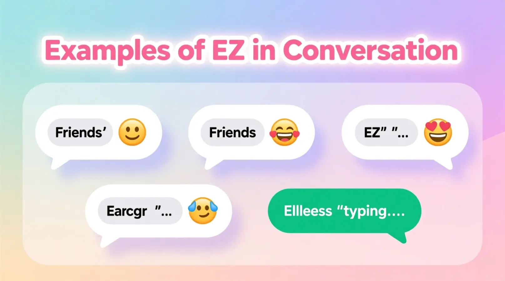 Examples of EZ in Conversation