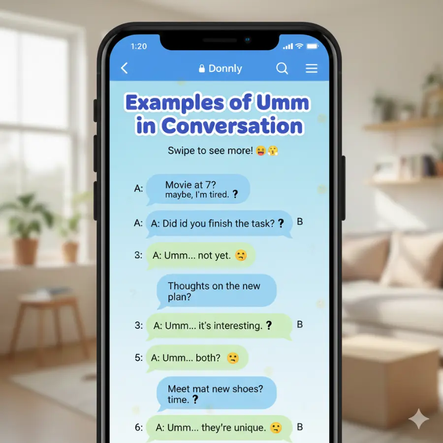 Examples of Umm in Conversation