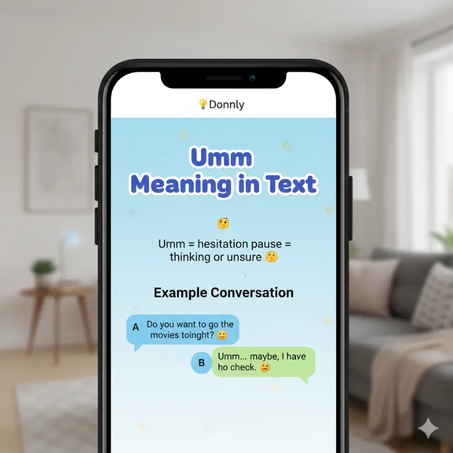 What Does Umm Mean in Text?