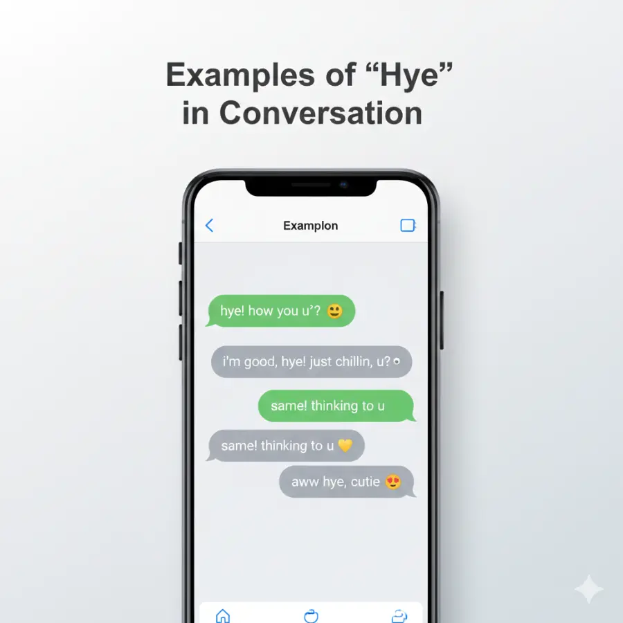 Examples of Hye in Conversation