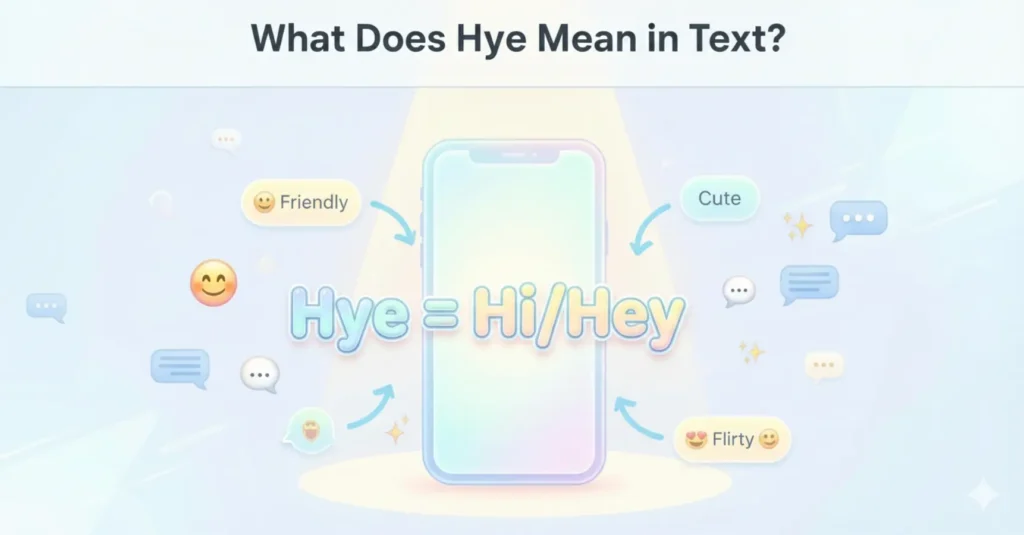 What Does Hye Mean in Text?