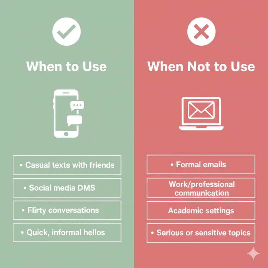 When to Use and When Not to Use Hye