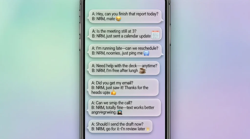 Examples of NRM in Conversation 