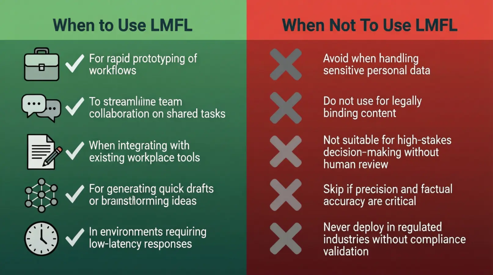 When to Use and When Not to Use LMFL