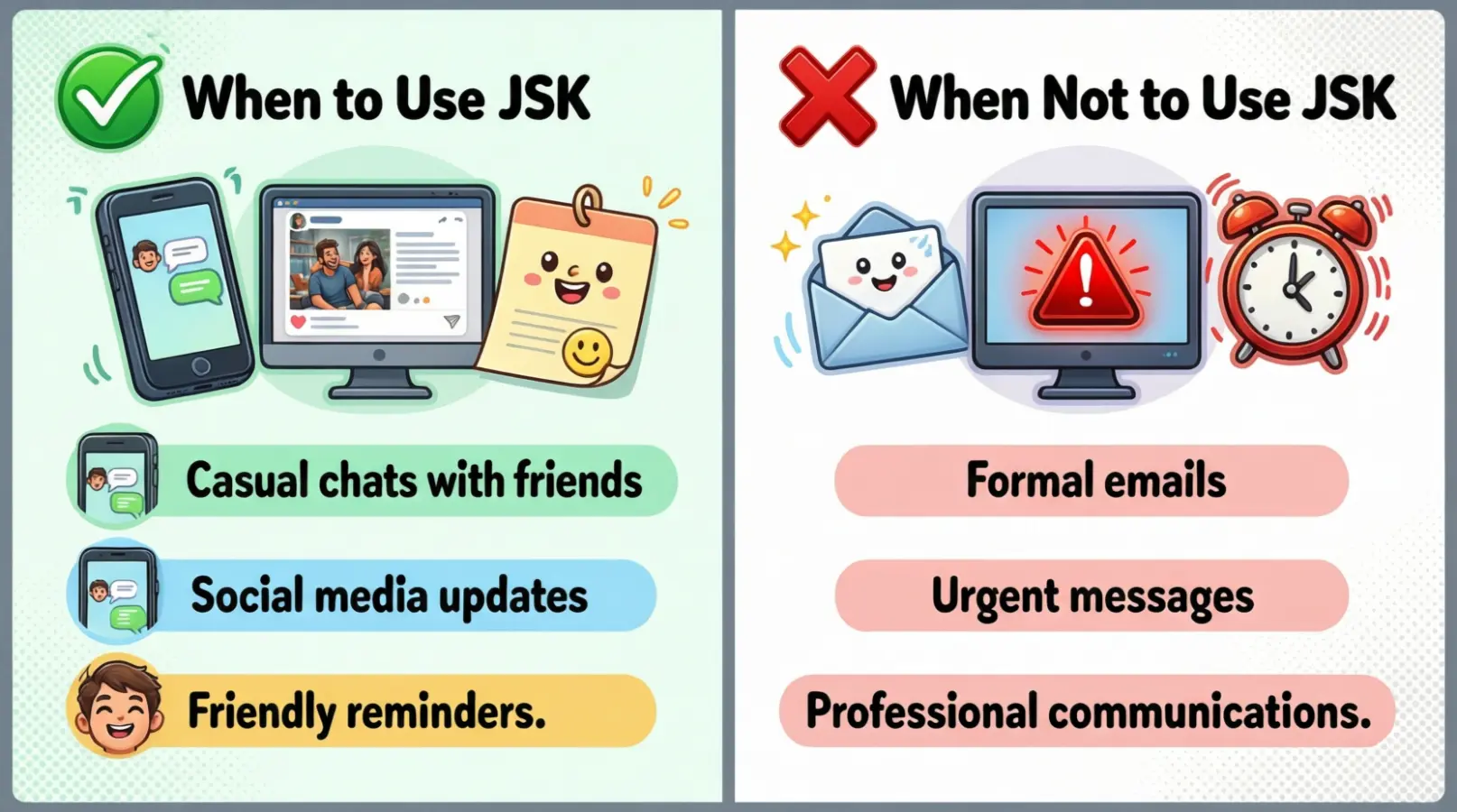 When to Use and When Not to Use JSK