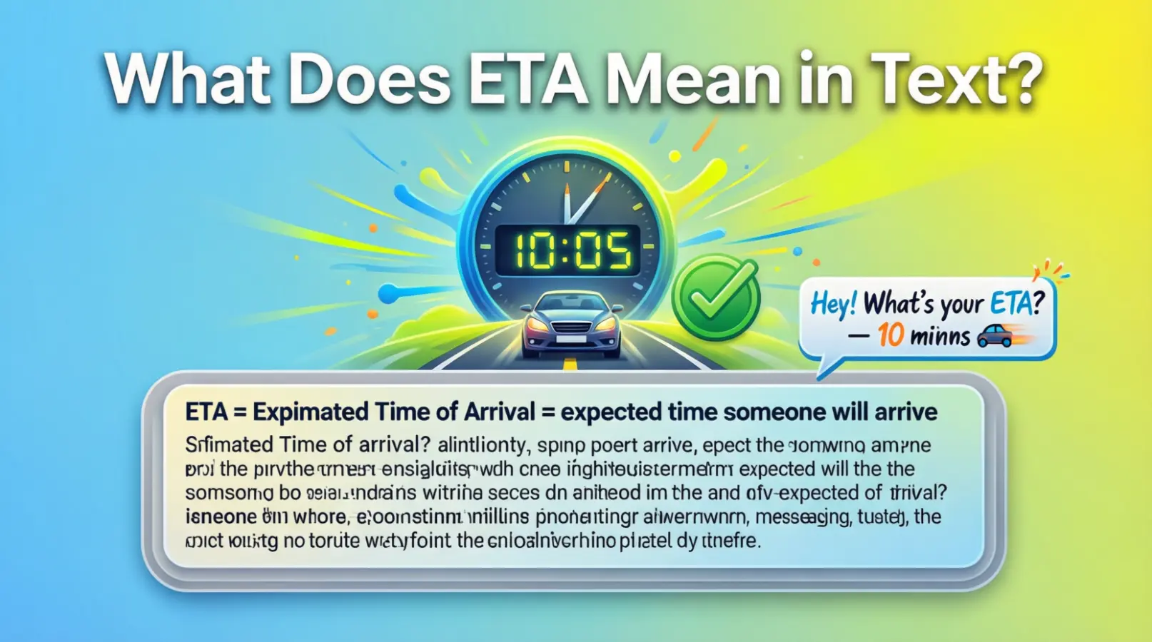 What Does ETA Mean in Text?