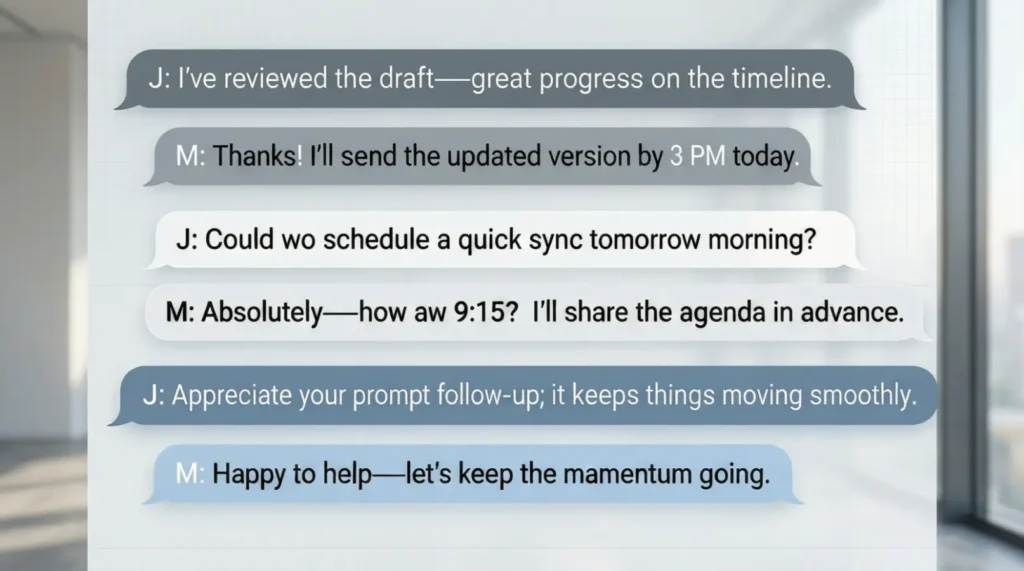 Examples of OHR in Conversation