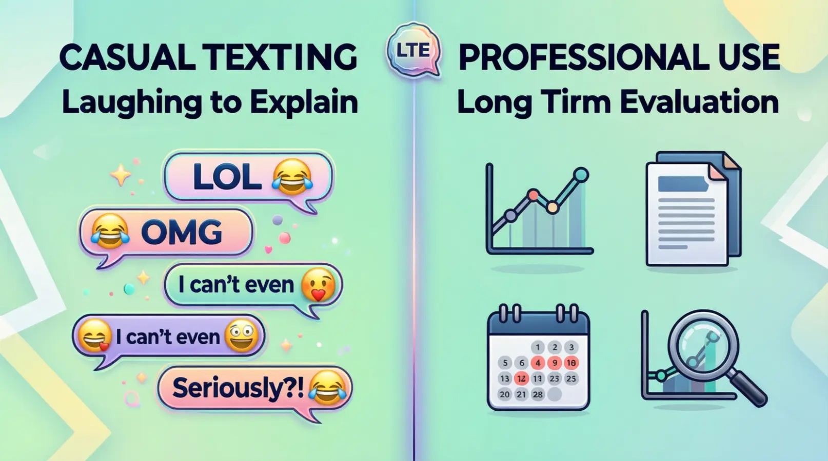 LTE Meaning in Text