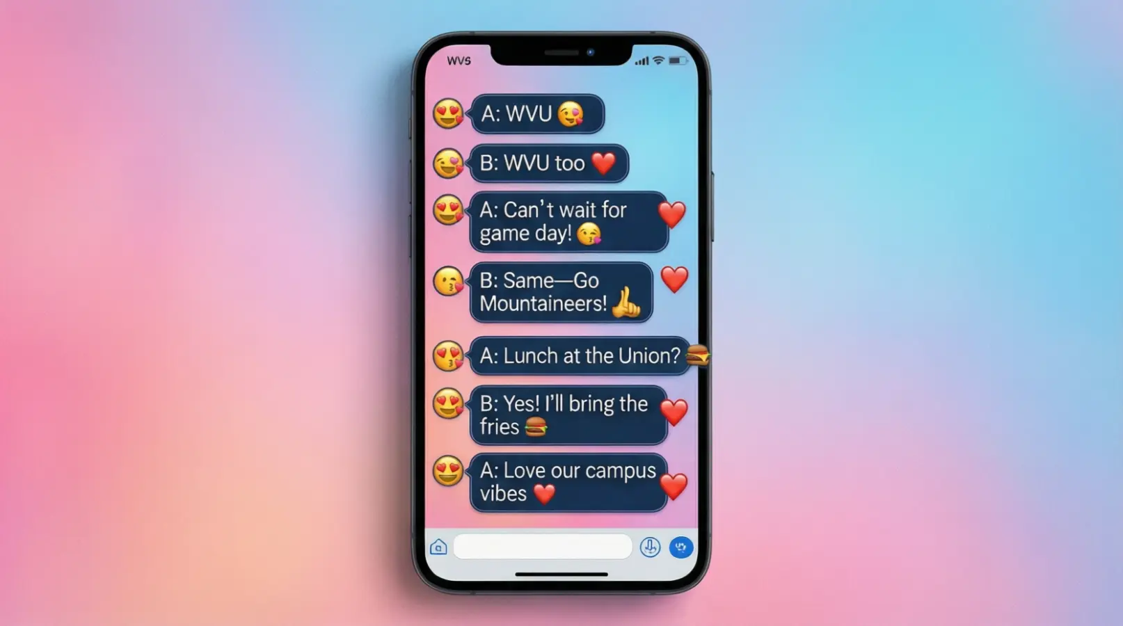 Examples of WVU in Conversation